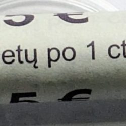 Alternative view of 1 Cent 50 Coins Lietuvos Rolls Coin UNC
