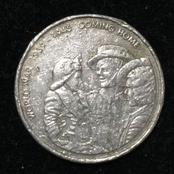 Australia 20 Cents 2005 - Elizabeth II 4th Portrait - Coming Home - End of World War II Commemorative issue#D-92