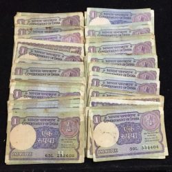 One Rupees Old Issue MIX Governor (100 PCS LOTT) #10