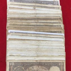 Alternative view of 10 Rupees Old Issue Black Board Mix Governor (100 Pcs LOTT ) #26