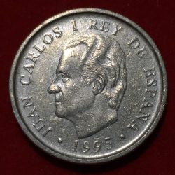 Alternative view of Spain 100 Pesetas 1995 - Juan Carlos I FAO Commemorative issue Rare Coin Lowest Price #D-139