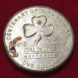 Australia 1 Dollar 2010 - Elizabeth II 4th Portrait - Girl Guiding Commemorative issue rare Coin #D-177