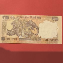 Alternative view of 10 Rs Lakh Fancy Number 800000 Serial Number GEM UNC Note