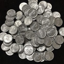 Alternative view of Pakistan 1 Rupee 2007-2021 Muhammad Ali Jinnah GEM UNC (10 Pcs LOTT) #D-190