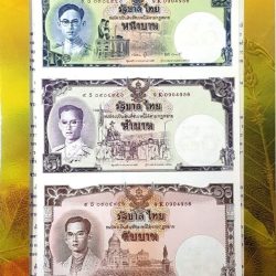 Thailand, 2007, King’s 80th Birthday Anniversary Uncut Sheet in folder.