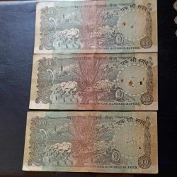 Alternative view of Reserve Bank of India 100₹ note Governor C RANGRAJAN MANMOHAN SINGH S VENKATRAMAN