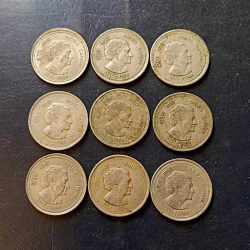 Indian 50 paise Symbol of Indira Gandhi Same and similar set are available