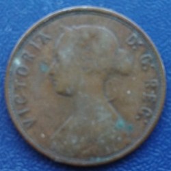 Alternative view of Canada Provinces - Newfoundland, 1872, 1 Cent, KM# 1, Victoria, Condition as per image, Error coin.