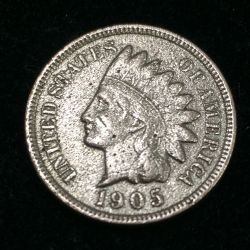 1905 United States 1 Cent "Indian Head Cent" Rare Coin #I-94