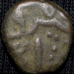 Copper 2/3 Falus of Firuz Shah(AD 1397-1422) of Bahamani Sultanate BH67 SCARCE