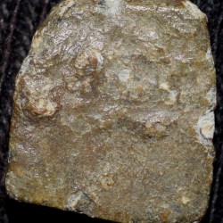 Alternative view of Lead Coin of Rudrasen III? of Western Kshatrapa(300-400 AD) Elephant Facing/6-Arched Hill