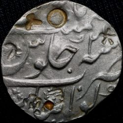 Silver Rupee of Muhammad Shah(AD 1719-48) of Gwalior Mint Ry - 2