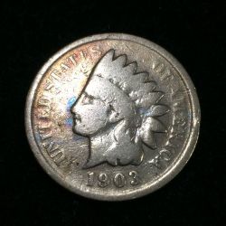 1903 United States 1 Cent "Indian Head Cent" Rare Coin #I-95
