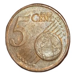GERMANY Copper Platted Steel 5 EURO CENT Year 2007 High Collectable Grade.