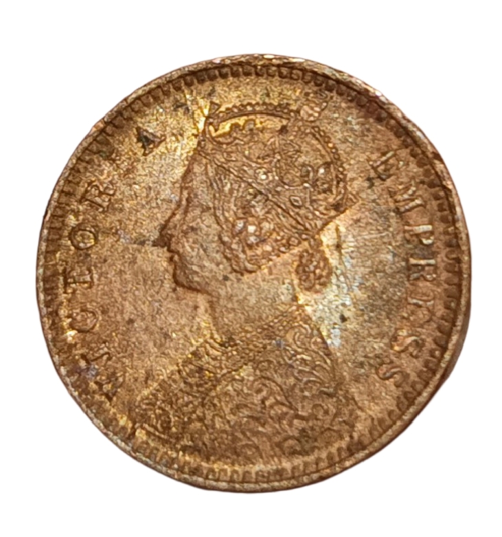 British India 1/12 ANNA Year 1895 VICTORIA EMPRESS **RARE** UNC Grade. - Image 2