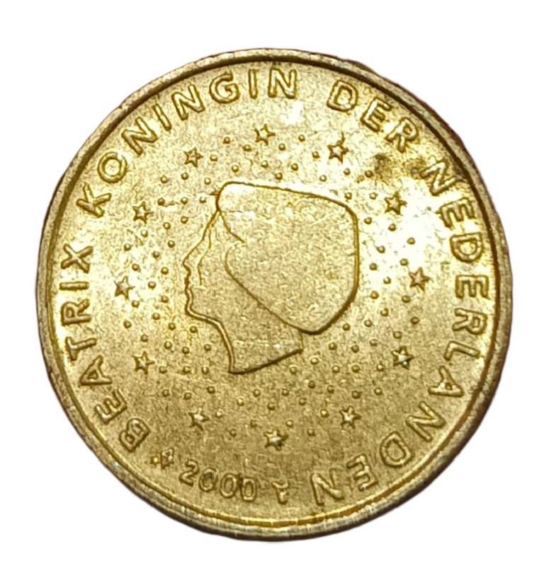 NETHERLANDS 10 EURO CENTS Year 2000 King Queen Tsar Etc Person Portrait in High AUNC Grade. - Image 2