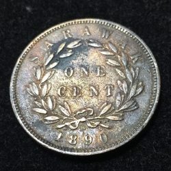 Sarawak 1 Cent 1890 - Charles C. Brooke Rajah Weight 9.33 g Rare coin #I-109