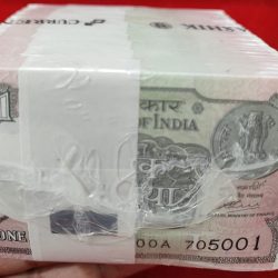 2020 Vary rare (Prefix 00A) First prefix Collector Choice Sealed Pack 1 Rupees Rim