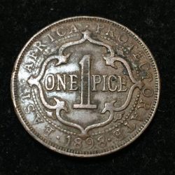 Alternative view of East Africa 1 Pice 1898 - Victoria East Africa Protectorate Rare coin #I-111