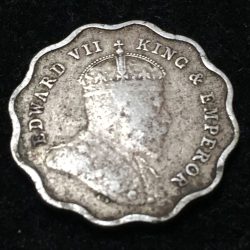 India - British 1 Anna 1910 - Edward VII Rare coin #I-112