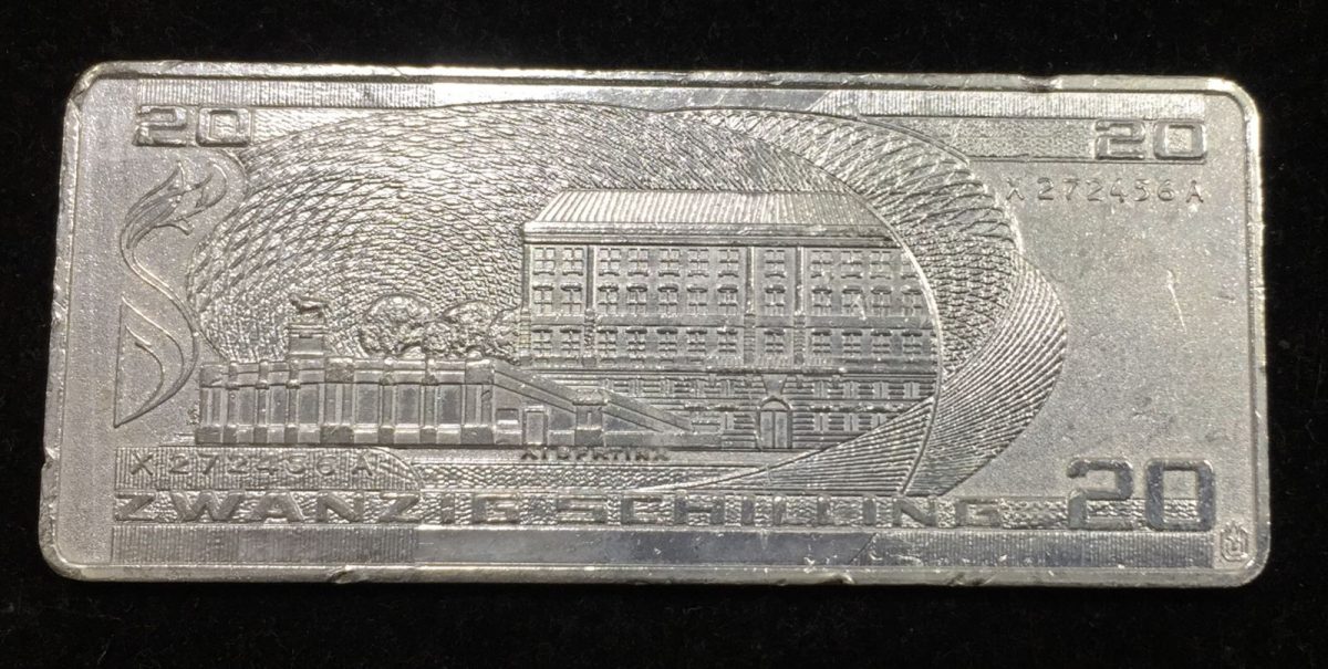 Australia 20 Schilling Silver Plated Beautiful Medalion (Weight 40 gram.) #I-114 - Image 2