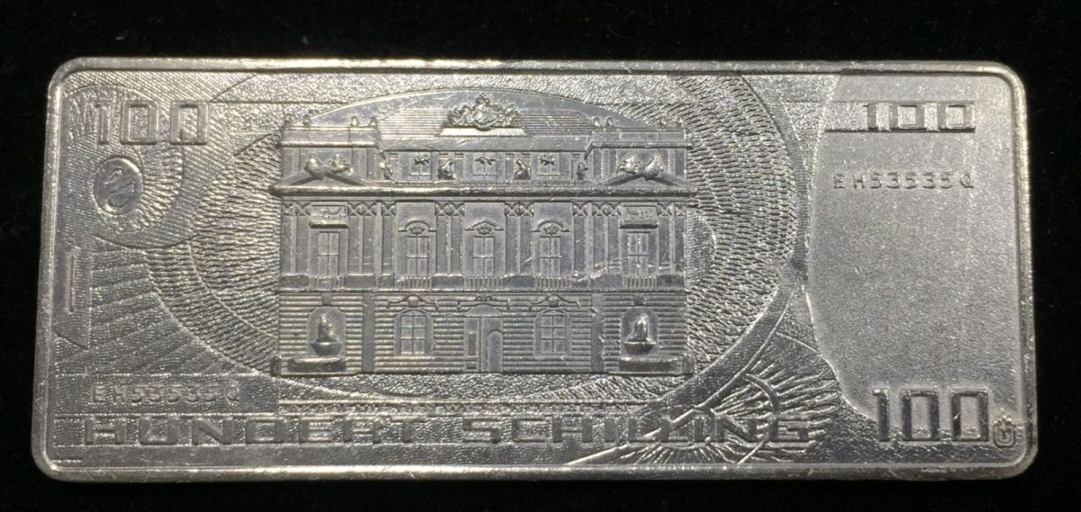 Australia 100 Schilling Silver Plated Beautiful Medalion (Weight 40 gram.) #I-115 - Image 2