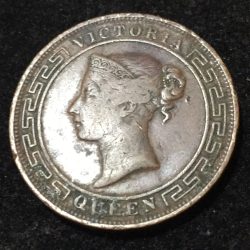 Sri Lanka › Ceylon 5 Cents 1870 - Victoria Big Size (Weight 18.6 g) coin #I-118