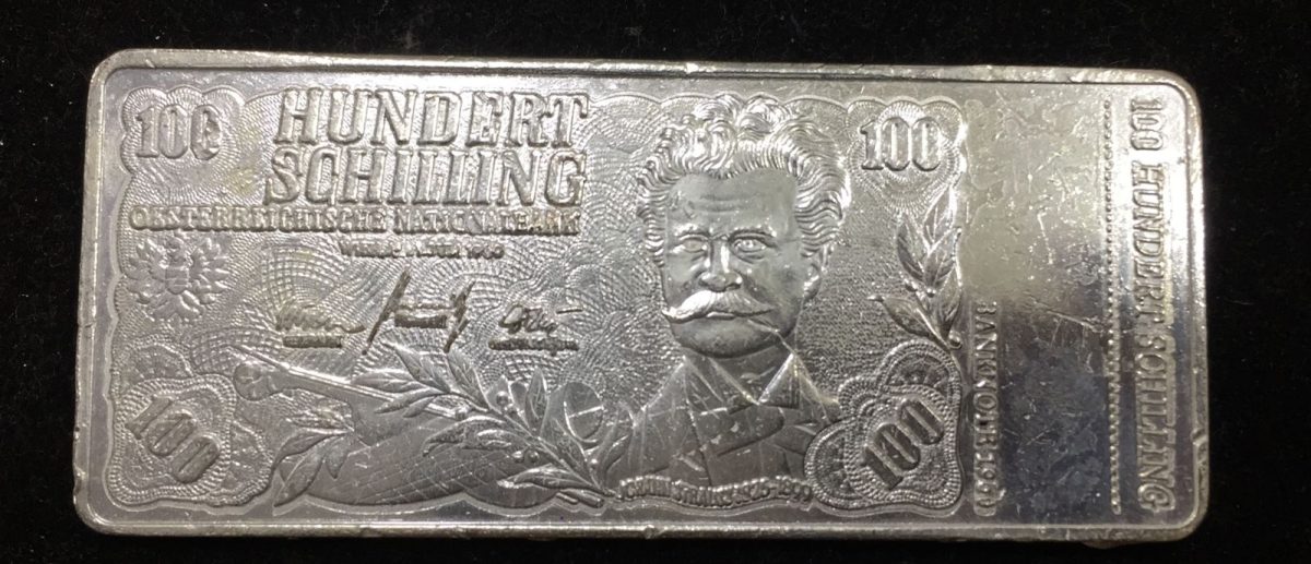 Australia 100 Schilling Silver Plated Beautiful Medalion (Weight 40 gram.) #I-120