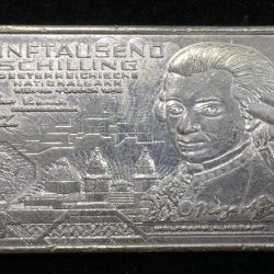 Australia 5000 Schilling Silver Plated Beautiful Medalion (Weight 40 gram.) #I-123