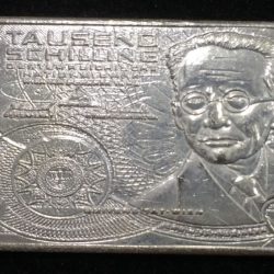 Australia 1000 Schilling Silver Plated Beautiful Medalion (Weight 40 gram.) #I-124