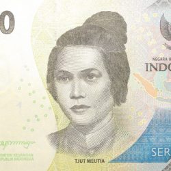 1000 Rupiah of Indonesia Country (AD 2022) with Fort Belgica in Banda Neira, Banda Islands (Spice Islands)