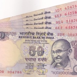 50Rs Small 786 Ending D Subbarao Signature Fancy Number 5 UNC Notes Lot