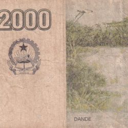 Alternative view of Angola 2000 KwanzaS Lowest Condition rare bank note