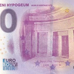 Malta 0 euro Hal Saflieni Hypogeum GEM UNC Legal Tender Country Issue