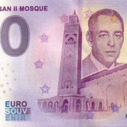 0 Euro Souvenir Banknote King Hassan II Mosque Morocco MAAB 2022 GEM UNC Legal Tender Country Issue