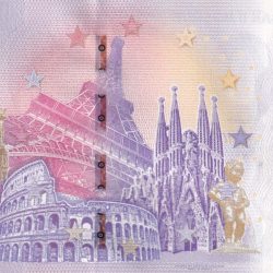 Alternative view of 0 Euro Souvenir Banknote King Hassan II Mosque Morocco MAAB 2022 GEM UNC Legal Tender Country Issue