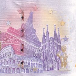 Alternative view of Malta 0 Euro - Valletta Saluting Battery GEM UNC Legal Tender Country Issue