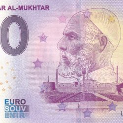 0 Euro Souvenir Banknote Omar Al Mukhtar Libya LYAA 2022 GEM UNC Legal Tender Country Issue