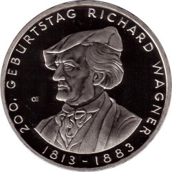 Germany, Federal Republic of 10 Euros 2013 Richard Wagner Commemorative issue rare UNC coin #I- 162