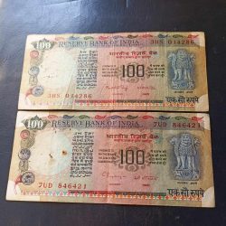 Reserve Bank of India 100₹ note Different governor Manmohan Singh C. RANGRAJAN