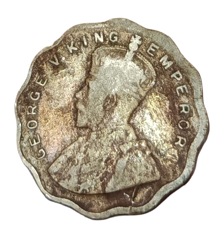 British India Cu/Ni 1 ANNA Year 1930 King GEORGE-V Collectable Grade. - Image 2