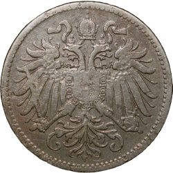 Nickel 10 Heller of Francis Joseph I (AD 1848-1916) from Austria Rare