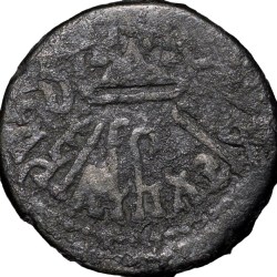 Alternative view of Silver Drachma of Rudrasena II(AD255-77) of Western Kshatrapas Portrait Issue