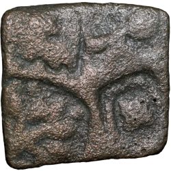 Punch Marked Debased Silver Karshapana Coin of Vidarbha Janapada 250-200 BC