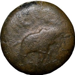 Heavy Copper Coin of Satakarni I (1st Cen. BC) of Satavahana Dynasty from Nevesa Region Rare