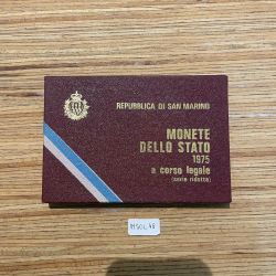 Alternative view of Repubblica Di San Marino Monete Dello Stato Serie 1975 (8 Coin Proof Set) 1 Big Coin Silver