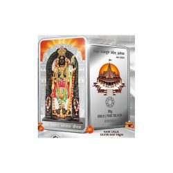 Shree Ram Lala Mandir 50GM 999 Silver Colour Very Unique and Rare