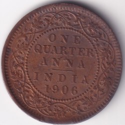 Quarter anna 1906 edward collector choice coin #2