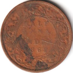 Rare Half Anna 1862 Copper Coin of Queen Victoria British India Coinage