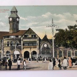 India vintage postcards series Crawford Market, Bombay 19th Century Issue Unique and Rare